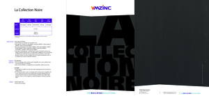 Új fekete VMZINC lemezek - általános termékismertető