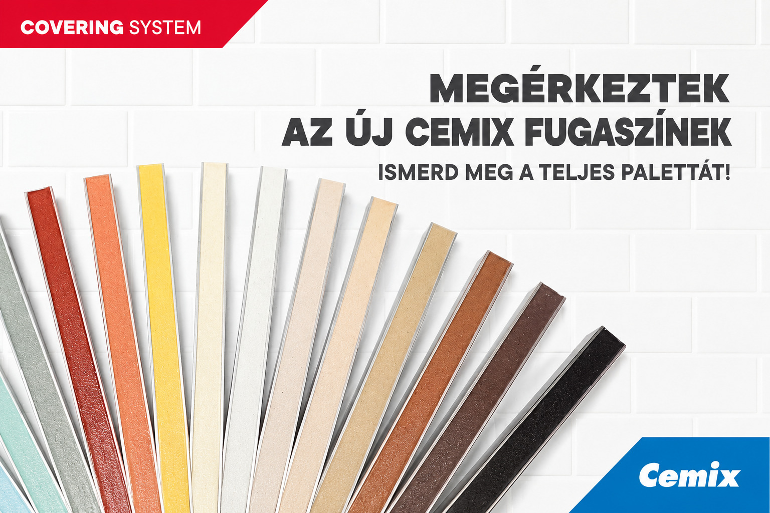 Megérkeztek a Cemix új fugaszínek