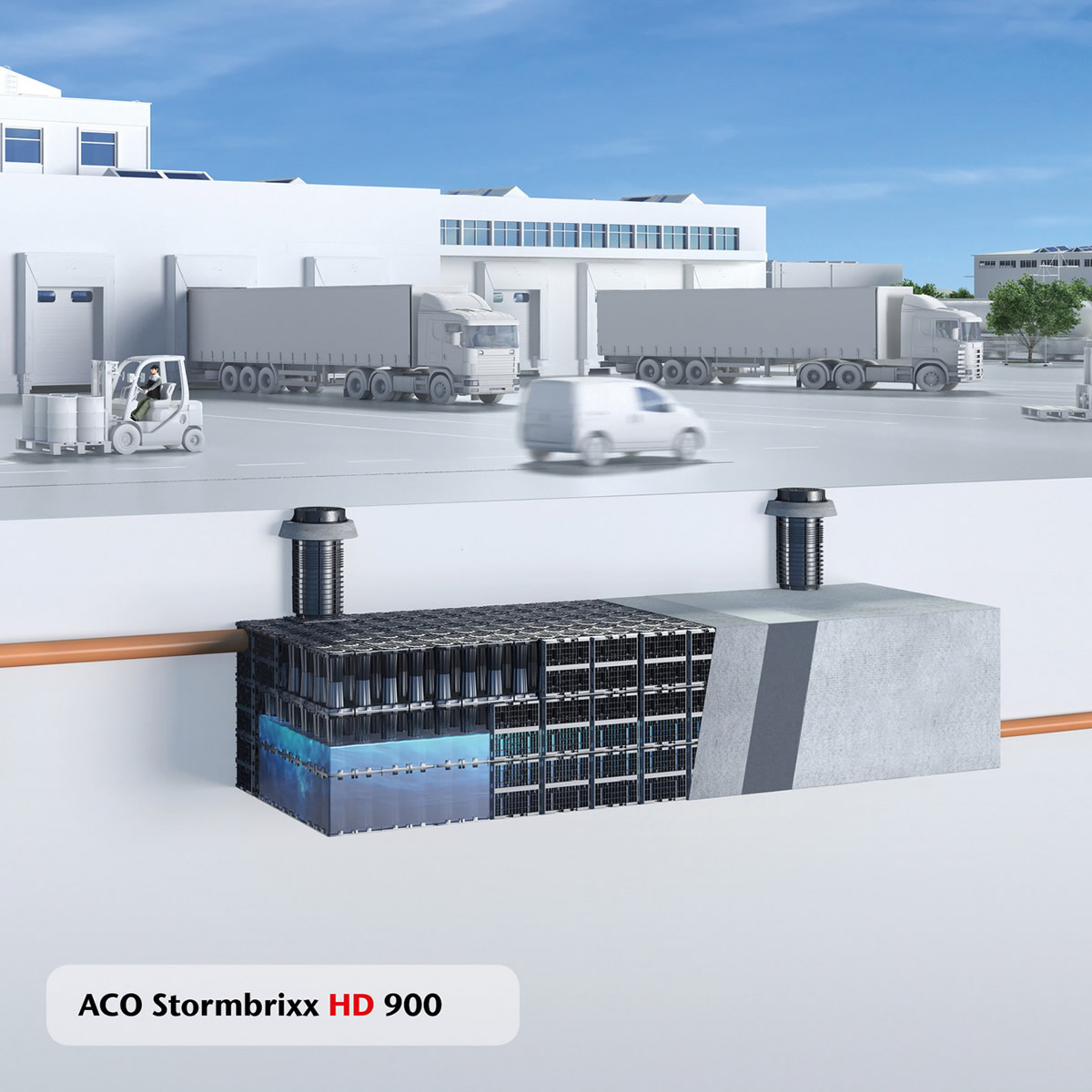 ACO Stormbrixx HD 900 szikkasztórendszer