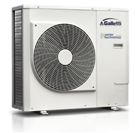 Galletti MCI (5-13 kW) nagy hatékonyságú full inverter hőszivattyú