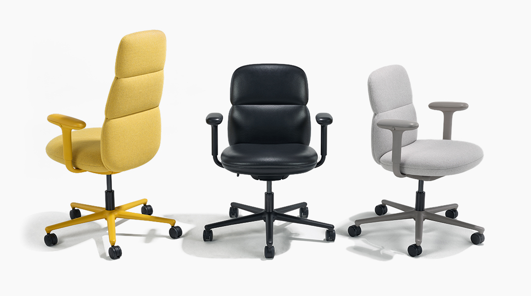 A Herman Miller Asari szék magas és középső támla magasságban is elérhető A Herman Miller Asari szék magas és középső támla magasságban is elérhető