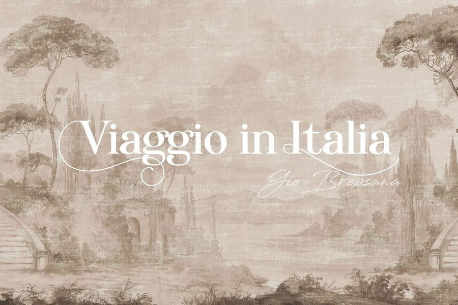 Inkiostro Bianco Viaggio in Italia – falra vetett művészet új design tapéta kollekció