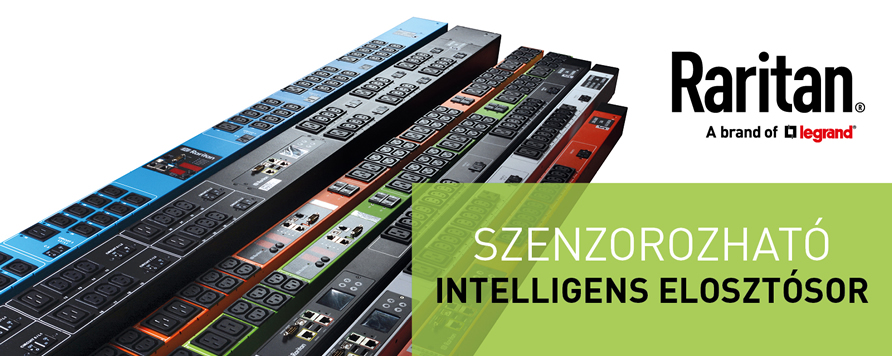 Intelligens rack elosztósorok – Raritan