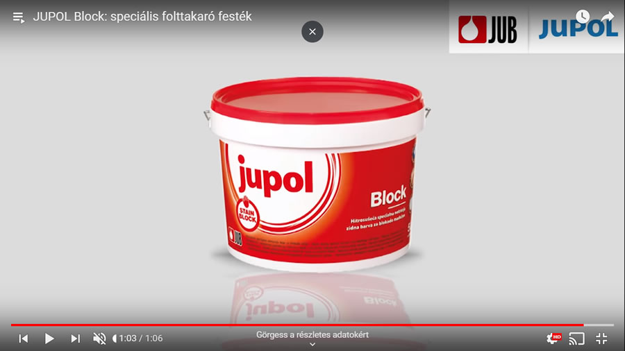 Jupol Block New Generation - Speciális festék a foltok blokkolására