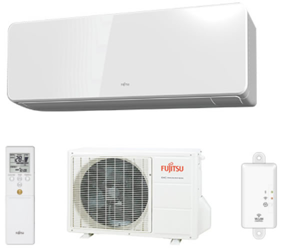 KGTA sorozatú Fujitsu Design split klímák R32 hűtőközeggel