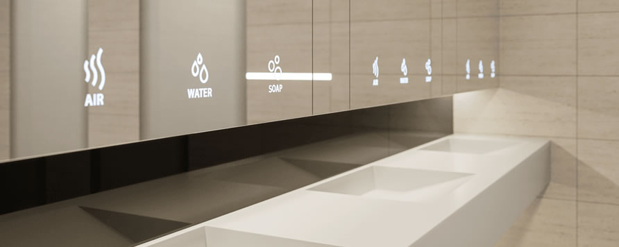 Komplett tükrös szaniterszekrény a CLEANTEC-től