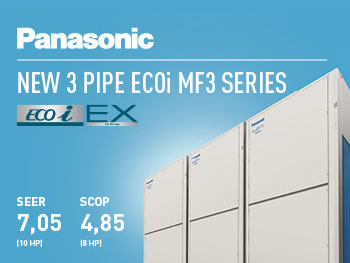 Új ECOi EX MF3-szériájú kültéri egységek a Panasonic termékválasztékában