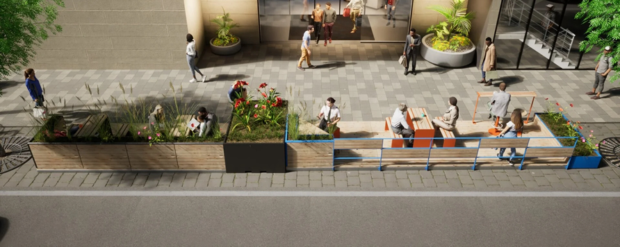 Playparc City Club kültéri bútor és élménytér megoldások az Ecogarden-től