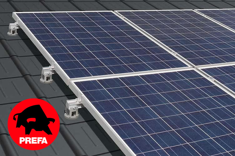 PREFA Solar napelem rögzítő megoldások az erős tetőért