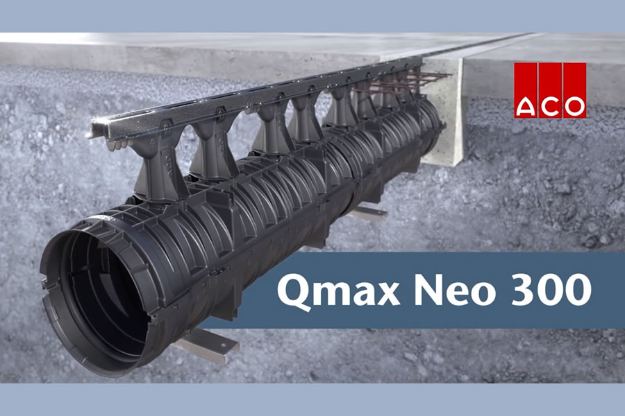 Qmax Neo 300 – Nehézterhelésű, nagy felületek vízelvezető rendszere