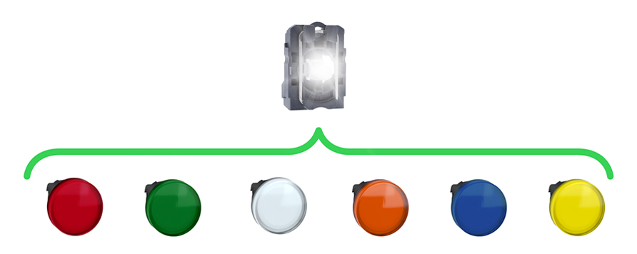 Innováció a Schneider Electric a Harmony XB5 és XB4 LED-es jelzőlámpa kínálatban