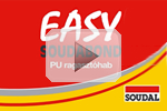 Ragasztás Soudabond Easy ragasztóhabbal