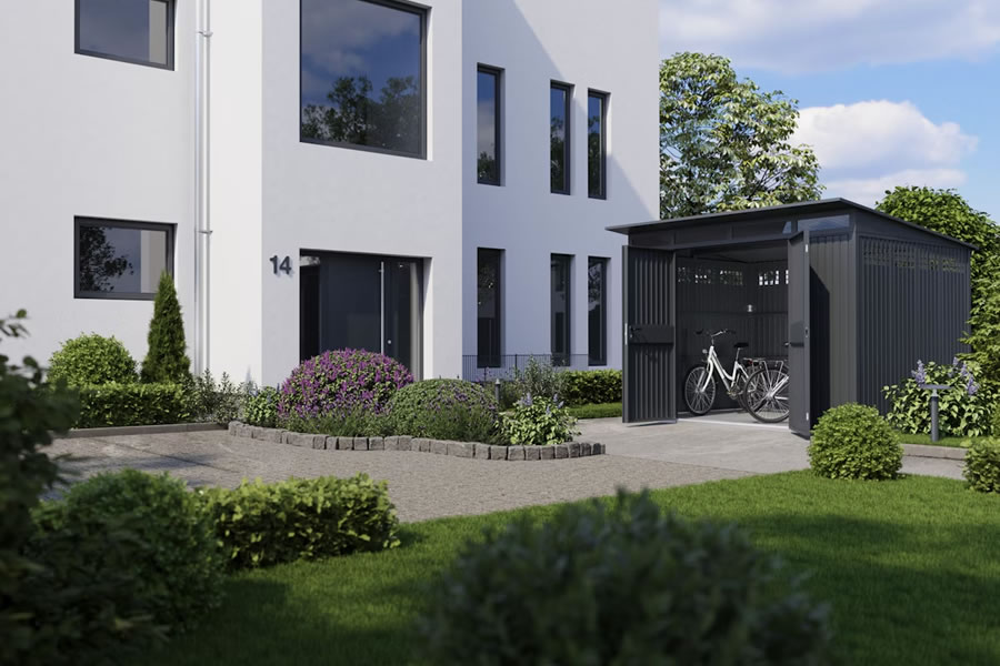 Rend, stílus és funkcionalitás a Hörmann kültéri tárolóival