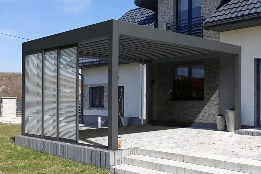 Kapubázis pergola – Slide System