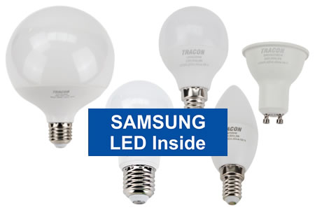 LED fényforrások Samsung chip-pel a TRACON-tól