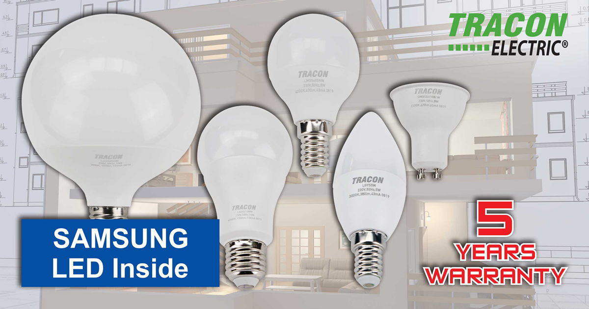 LED fényforrások Samsung chip-pel a TRACON-tól