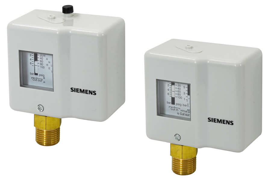 Új Siemens QBE1900.. sorozatú nyomáskapcsolók