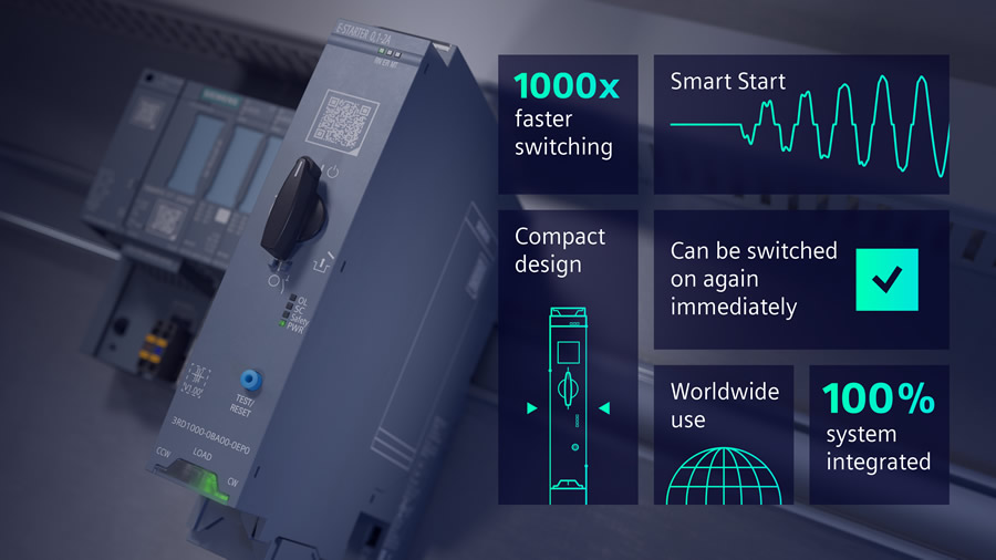 SIMATIC ET 200SP e-Starter: Teljesen elektromos motorindító a Siemenstől