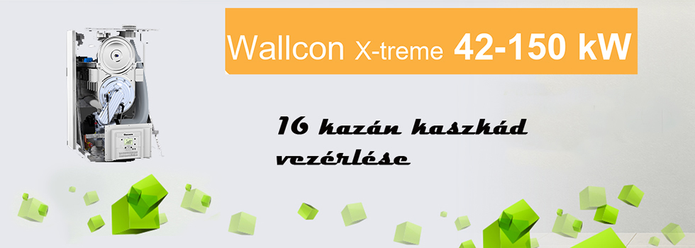 Wallcon X-treme  - 16 kazán kaszkád vezérlése