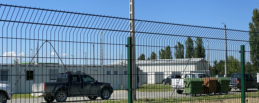 Steelvent átmászás elleni védelemmel ellátott kerítés