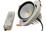 Új Tracon DLCOB álmennyezetbe süllyeszthető LED világítótest üzletekbe, árucikkek kiemelő világítására