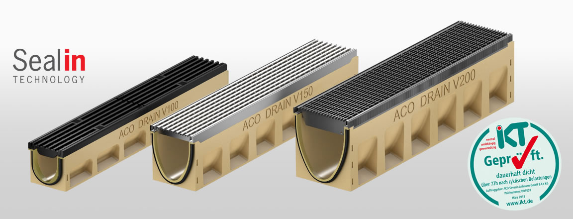 ACO DRAIN Multiline folyókarendszer Seal in technológiával