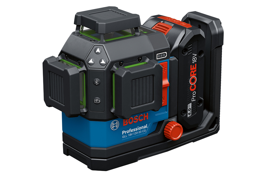 Új Bosch GLL 18V-120-33 CG Professional vonallézer