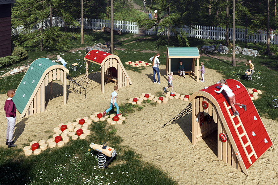 Új Buglo Robinia Natural village játszóházak a Royal-Kert kínálatában