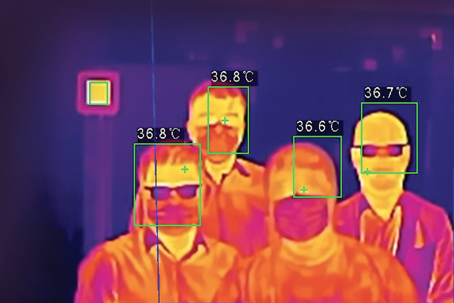 Dahua mesterséges intelligenciával ellátott hőkamerás testhőmérséklet-mérő rendszer