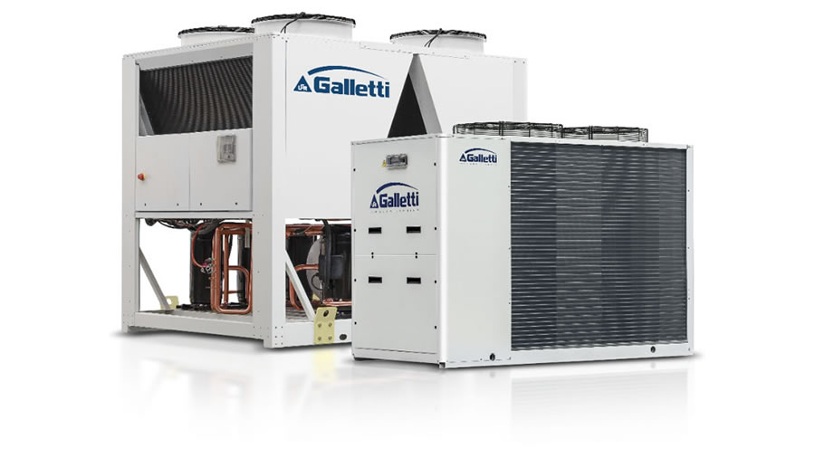 Galletti EvitecH (50-200 kW) kompakt hőszivattyú EVI kompresszor technológiával