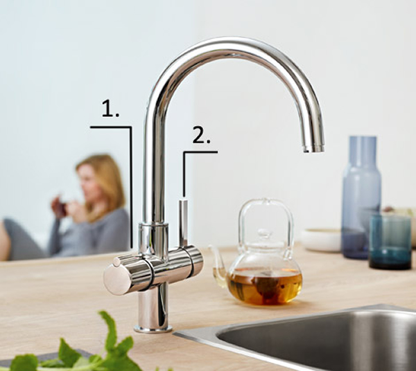 Az új GROHE Red® - forró víz, egyetlen gombnyomásra