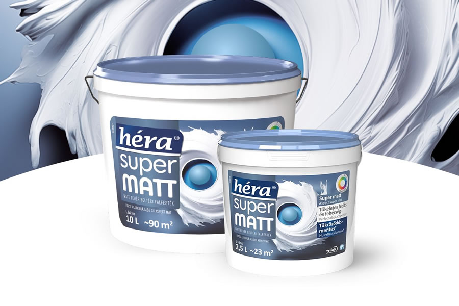 Új Héra Super Matt beltéri falfesték