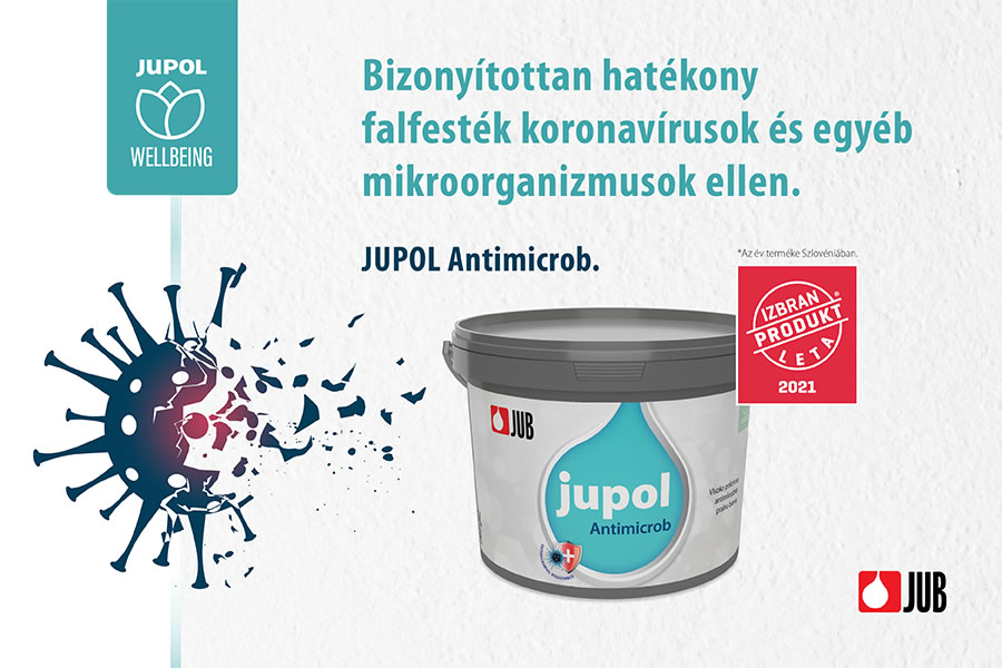 Új Jupol Antimicrob antimikrobiális mosható falfesték