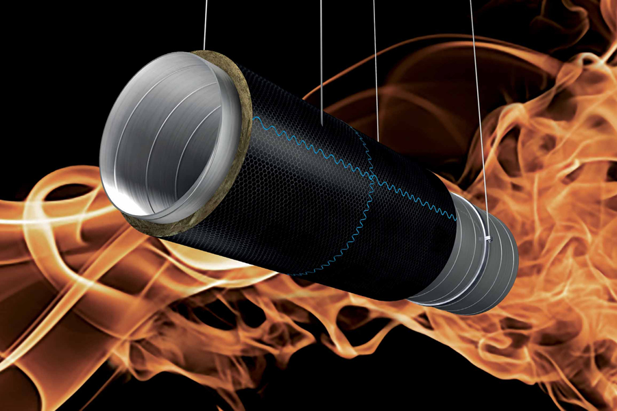Új Knauf Insulation Fire-teK® Duct Protect rendszer a természetes tűzvédelem
