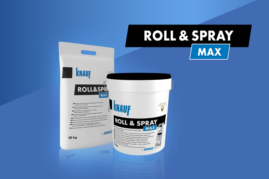 Knauf Roll & Spray Max készrekevert simítóglett