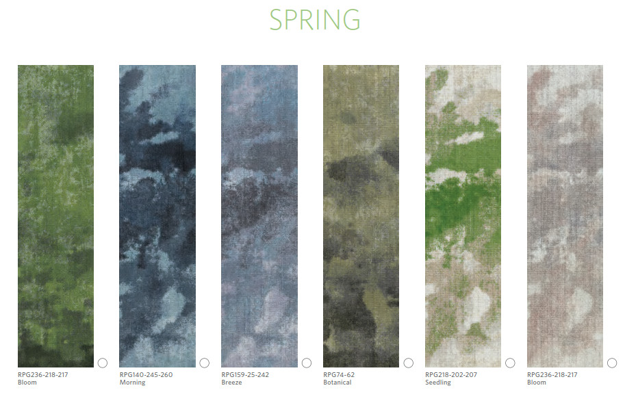 Új Milliken Painted Garden szőnyeg kollekció - Spring színek