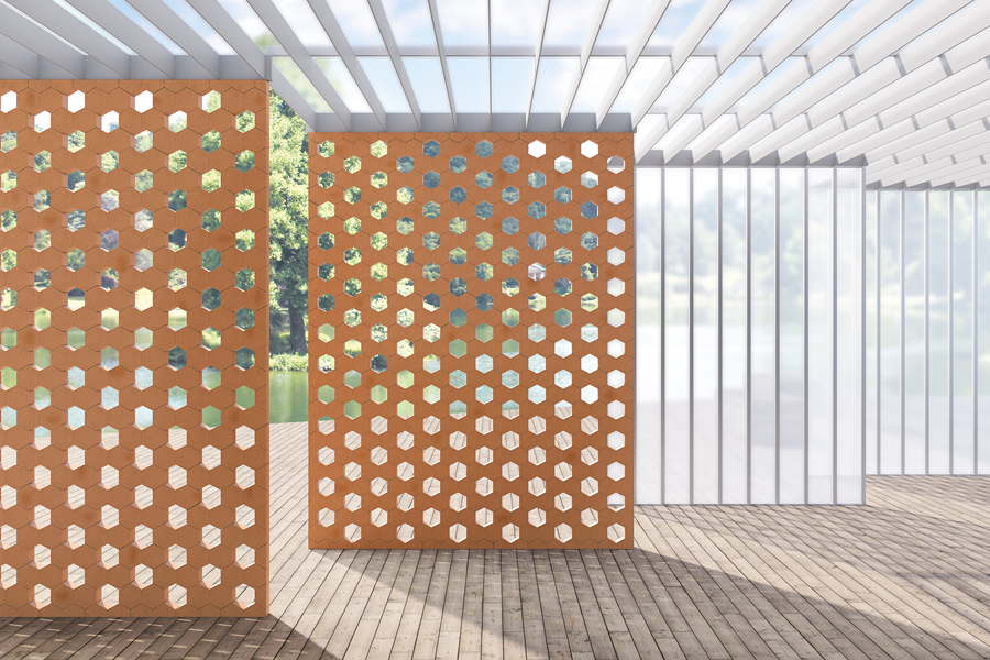 Hives - a Mutina új 3D-s terrakotta eleme