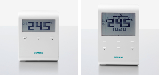 Új RDD100.. és RDE100.. szobatermosztátok a Siemens-től