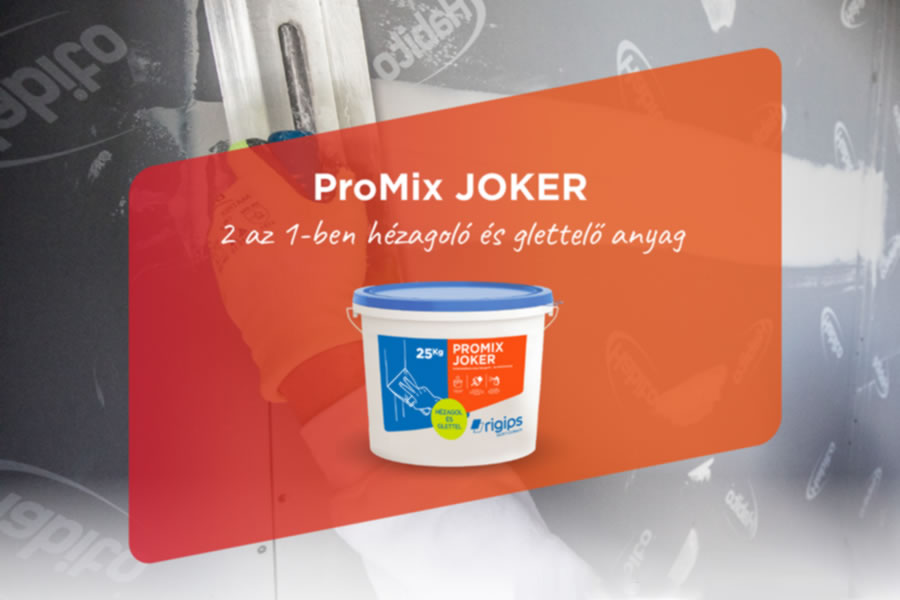 Új Rigips ProMix JOKER hézagoló és glettelő