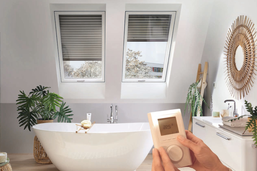 Új Roto Designo Heat tetőablak fűtési funkcióval