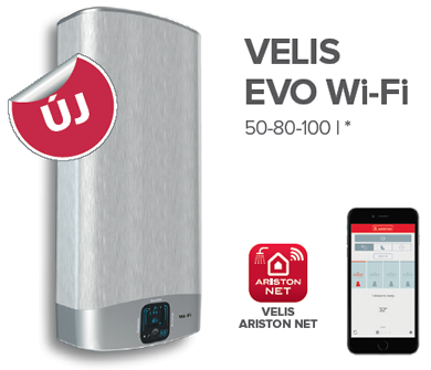 Új taggal bővült az Ariston Velis Evo elektromos vízmelegítők termékcsaládja