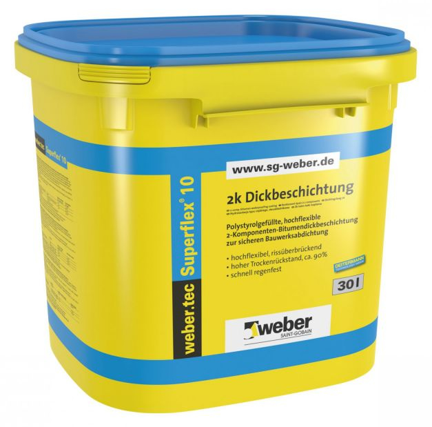 Új webertec Superflex 10 vastag bitumenes bevonat