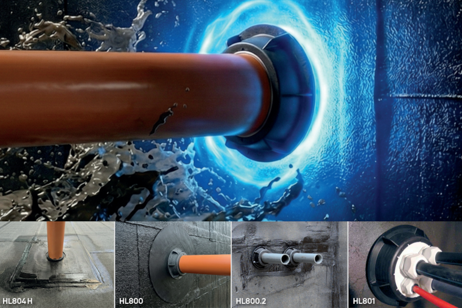 Újabb szigetelt csőátvezetés és bitumenes csőgallér a HL-től