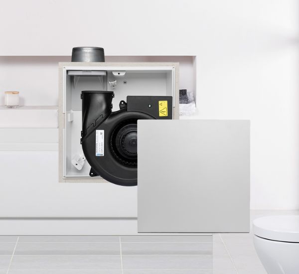 SimplAir-EC fürdőszobai egycsöves lakásszellőztető rendszer