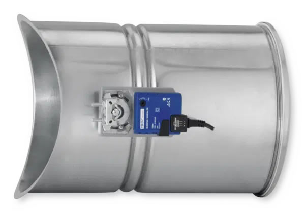 TROX DUK sugárfúvóka - csatlakozás kerek légcsatornához