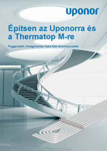 Uponor Thermatop M mennyezetfűtési, -hűtési rendszer - tervezési segédlet
