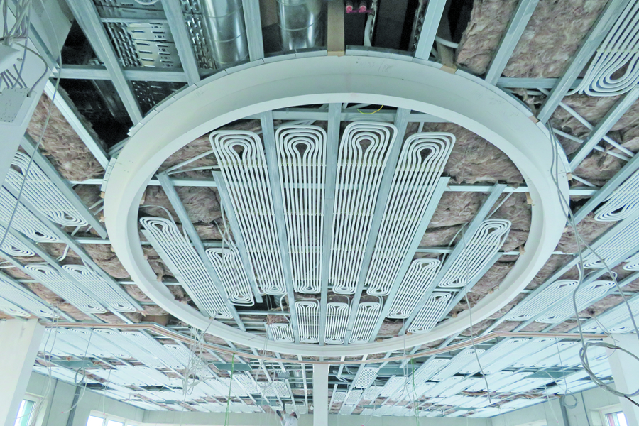 Uponor Thermatop M mennyezetfűtési, -hűtési rendszer