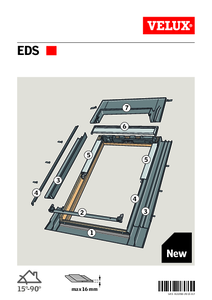 EDS burkolókeret tetőtéri ablak önálló beépítéséhez - beépítési útmutató - alkalmazástechnikai útmutató