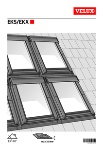 EKS burkolókeret tetőtéri ablak csoportos összeépítéshez - beépítési útmutató - alkalmazástechnikai útmutató