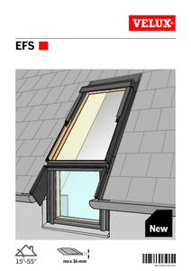 EFS burkolókeret tetőtéri ablak önálló vagy csoportos beépítéséhez térdfalablakkal - beépítési útmutató - alkalmazástechnikai útmutató